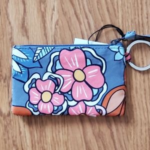 Vera Bradley Zip ID Case Tropical Evening NWT